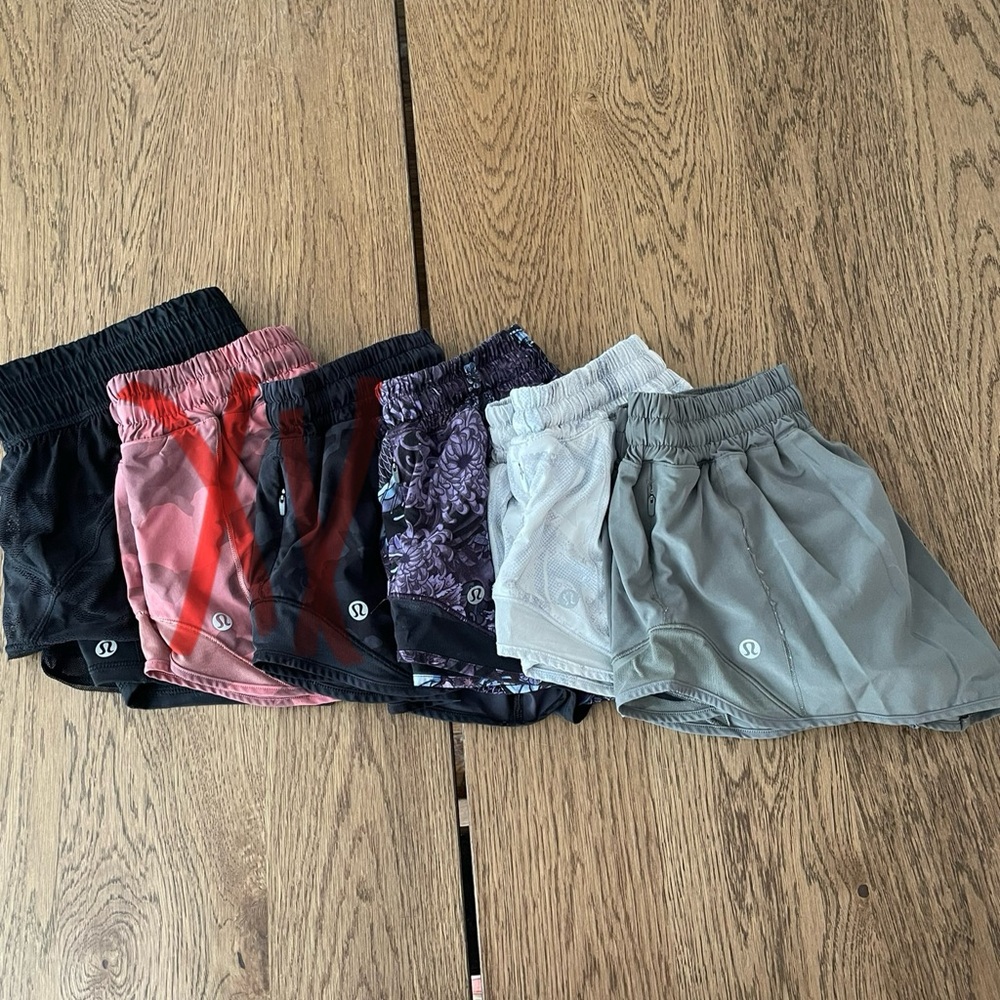 BUNDLE of Lululemon Hotty Hot Low-Rise Lined Shorts 2.5”